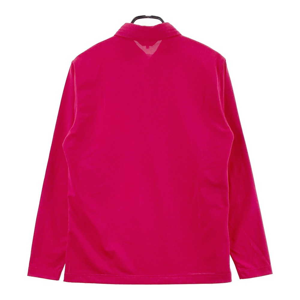 LANVIN SPORT ランバン スポール ハーフジップ長袖ポロシャツ ピンク系 38 【中古】ゴルフウェア メンズ