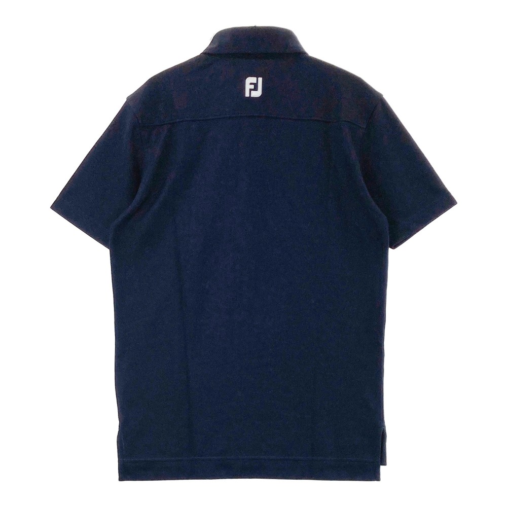 FOOT JOY フットジョイ 半袖ポロシャツ ネイビー系 M 【中古】ゴルフウェア メンズ