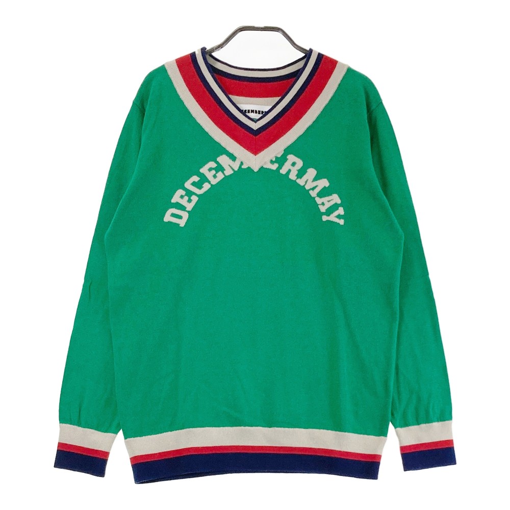 DECEMBERMAY ディセンバーメイ ニットセーター グリーン系 M 【中古】ゴルフウェア メンズ