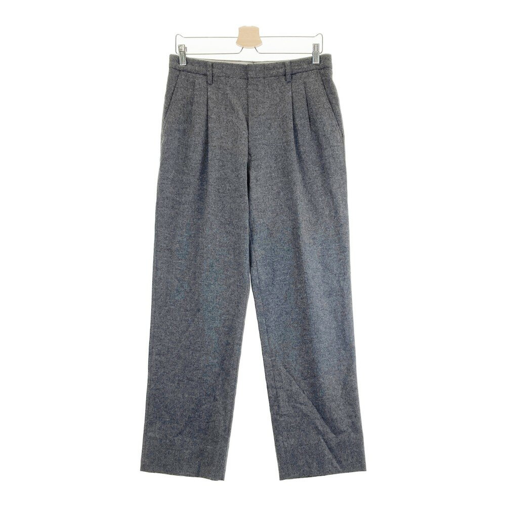 BLACK&WHITE ブラックアンドホワイト ウール混 ストレッチパンツ グレー系 79 【中古】ゴルフウェア メンズ