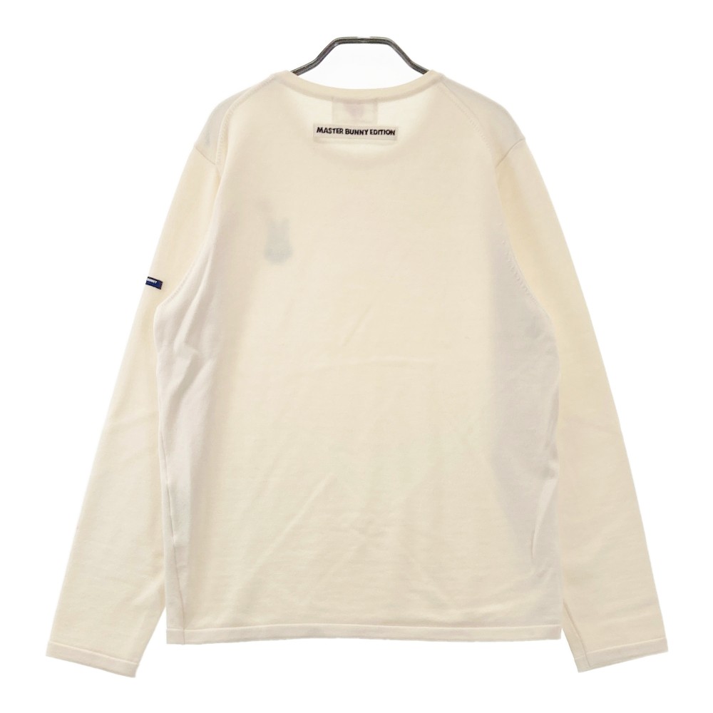 MASTER BUNNY EDITION マスターバニーエディション ニットセーター ウール マイティバニー ホワイト系 6 【中古】ゴルフウェア メンズ