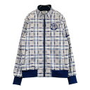 FILA GOLF フィラゴルフ 裏起毛 ジップジャケット チェック柄 ネイビー系 L 【中古】ゴルフウェア メンズ(4)