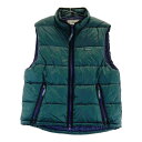 L.L.BEAN エルエルビーン 中綿 ジップベスト グリーン系 MEDIUM 【中古】メンズ