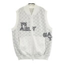 PEARLY GATES パーリーゲイツ 2024年モデル リバーシブル ジップベスト ホワイト系 6 【中古】ゴルフウェア メンズ