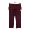 AND PER SE アンパスィ 起毛 ストレッチパンツ 総柄 レッド系 88 【中古】ゴルフウェア メンズ(4)