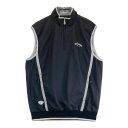 CALLAWAY キャロウェイ ハーフジップ ベスト ブラック系 LL 【中古】ゴルフウェア メンズ