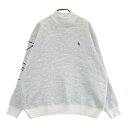 PEARLY GATES パーリーゲイツ 2024年モデル 長袖ニットセーター ワッペン 総柄 ホワイト系 4 【中古】ゴルフウェア メンズ