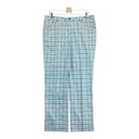 PUMA GOLF プーマゴルフ ストレッチパンツ チェック柄 ブルー系 XXL 【中古】ゴルフウェア メンズ(4)