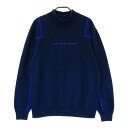 JUN&ROPE ジュン アンド ロペ ウール ハイネック ニットセーター ネイビー系 M 【中古】ゴルフウェア メンズ