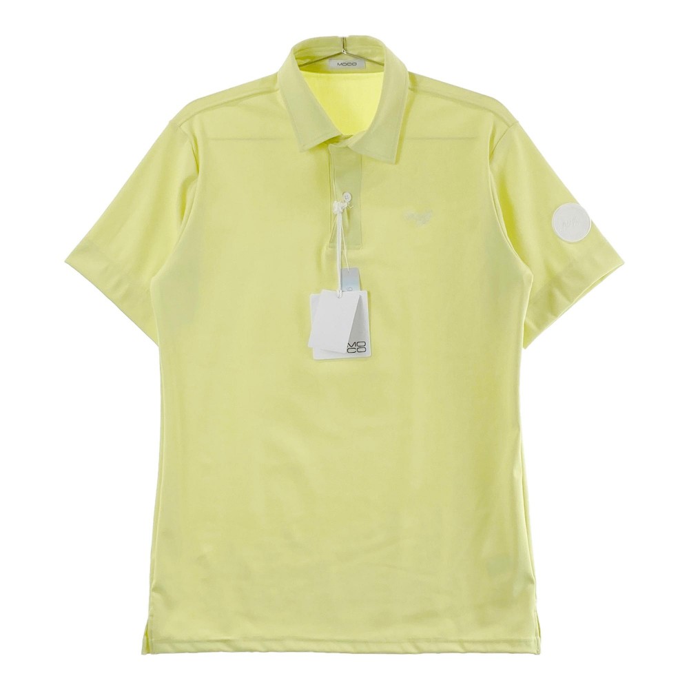 MOCO モコ 21-2241343 半袖ポロシャツ イエロー系 48 【中古】ゴルフウェア メンズ