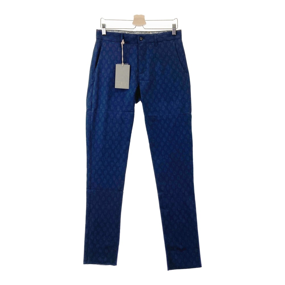 TRATTO トラット 31-7201410 パンツ シアサッカー 総柄 ネイビー系 76 【中古】ゴルフウェア メンズ