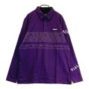 ADMIRAL アドミラル ADMA282 長袖ポロシャツ パープル系 LL 【中古】ゴルフウェア メンズ(4)