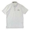 TITLEIST タイトリスト 半袖ポロシャツ ボタンダウン ゼブラ柄 ホワイト系 M 【中古】ゴルフウェア メンズ(4)