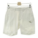 1PIU1UGUALE3 GOLF ハーフパンツ ホワイト系 3 【中古】ゴルフウェア メンズ(4)