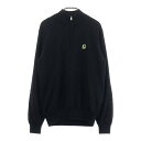 FOOT JOY フットジョイ 裏地付 ニットセーター ブラック系 M 【中古】ゴルフウェア メンズ