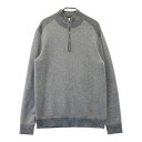 theory セオリー カシミヤ ハーフジップ ニットセーター グレー系 S 【中古】メンズ