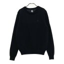 FOOT JOY フットジョイ 裏地付き 長袖ニットセーター ブラック系 L 【中古】ゴルフウェア メンズ