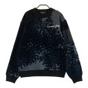MARK&LONA マークアンドロナ 2024年モデル 裏地付 ニットセーター 総柄 ブラック系 46 【中古】ゴルフウェア メンズ