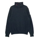 PEARLY GATES パーリーゲイツ タートルネック ニット セーター ネイビー系 6 【中古】ゴルフウェア メンズ
