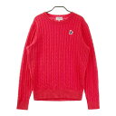 JACK BUNNY ジャックバニー ウール混 ニットセーター レッド系 5 【中古】ゴルフウェア メンズ