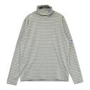 CALLAWAY キャロウェイ ハイネック長袖Tシャツ ボーダー柄 グレー系 M 【中古】ゴルフウェア メンズ