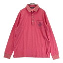 MUNSING WEAR マンシングウェア SG1315 長袖ポロシャツ レッド系 L 【中古】ゴルフウェア メンズ(4)