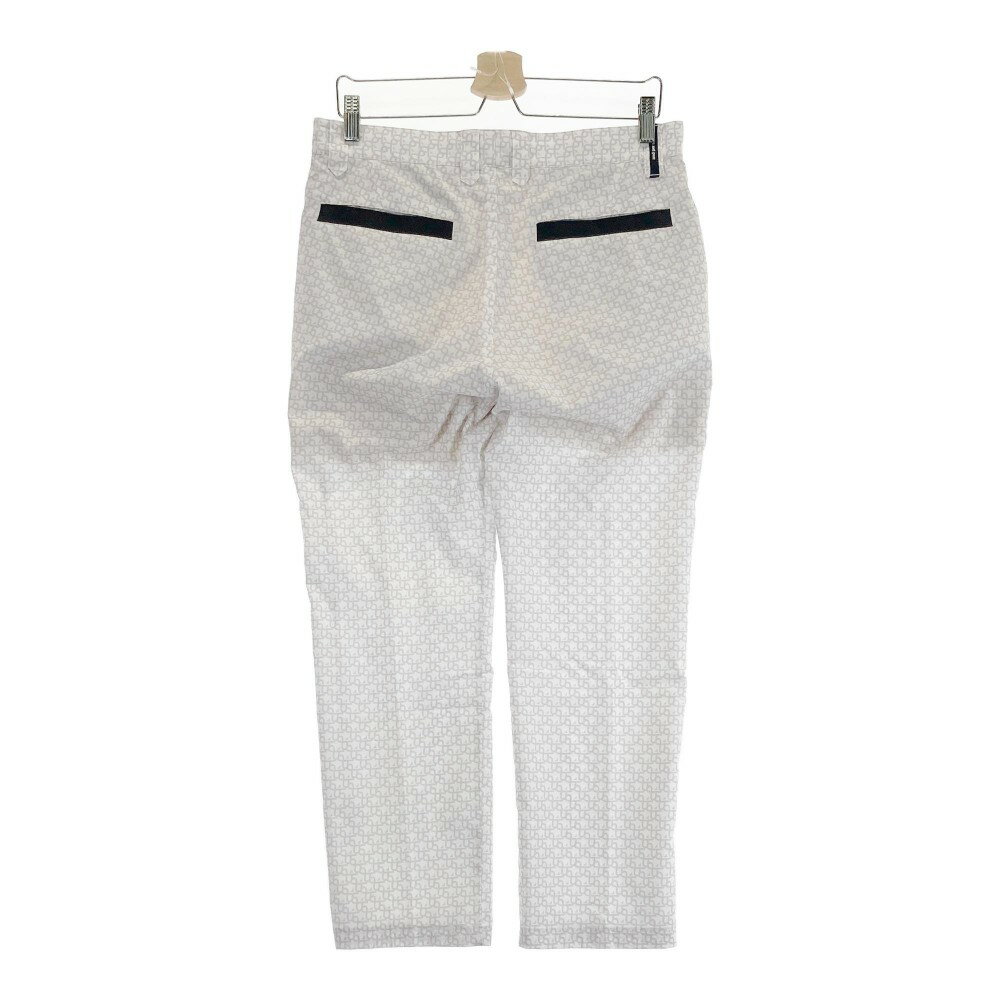 AND PER SE アンパスィ ストレッチパンツ 総柄 ホワイト系 82 【中古】ゴルフウェア メンズ