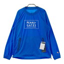 PEARLY GATES パーリーゲイツ 2021年 1221901 丸首リップブルゾン ブルー系 4 【中古】ゴルフウェア メンズ