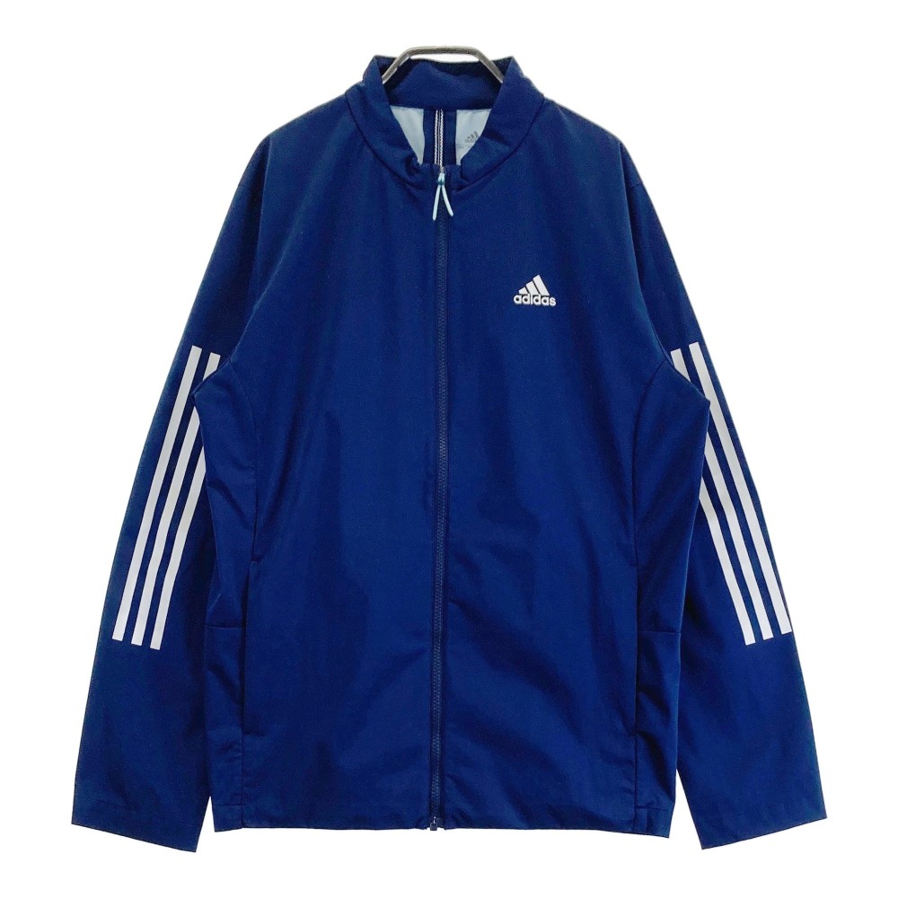 ADIDAS GOLF アディダスゴルフ GM3739 ナイロン ジップジャケット ネイビー系 O 【中古】ゴルフウェア メンズ