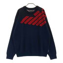 EMPORIO ARMANI エンポリオ アルマーニ 6Z1MY5 ニットセーター ネイビー系 L 【中古】メンズ