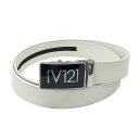 V12 ヴィトゥエルヴ ベルト ホワイト系 【中古】ゴルフウェア
