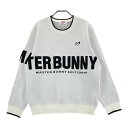 MASTER BUNNY EDITION マスターバニーエディション 2024年モデル 天竺+ジャガード+パイル ニットセーター ホワイト系 4 【中古】ゴルフ...