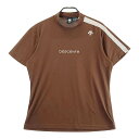 DESCENTE GOLF デサントゴルフ 半袖ハイネックTシャツ ブラウン系 O 【中古】ゴルフウェア メンズ(4)