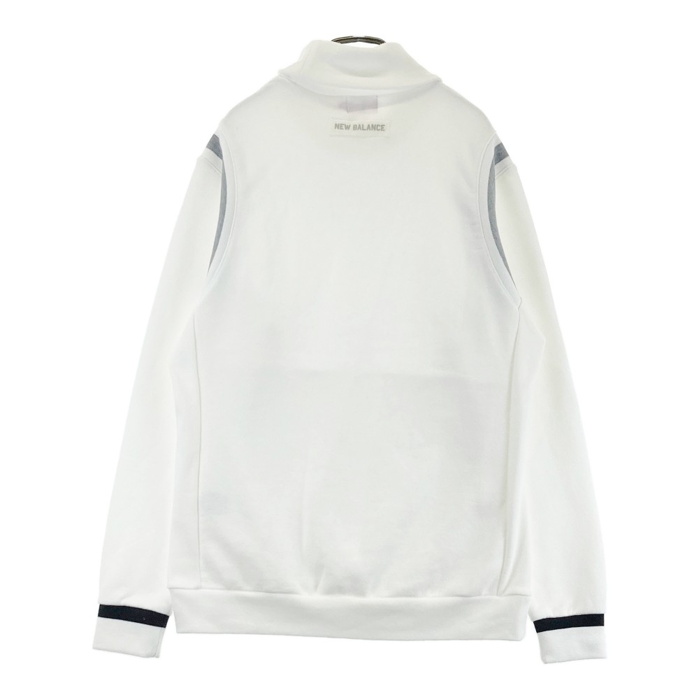 NEW BALANCE GOLF ニューバランス タートルネック スウェットトレーナー ホワイト系 5 【中古】ゴルフウェア メンズ