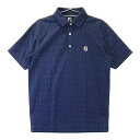 FOOT JOY フットジョイ 半袖ポロシャツ ネイビー系 M 【中古】ゴルフウェア メンズ(4)