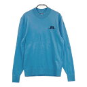 J.LINDEBERG ジェイリンドバーグ ハイネック ニットセーター ブルー系 M 【中古】ゴルフウェア メンズ