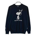 PEARLY GATES パーリーゲイツ PEANUTS ニットセーター スヌーピー ブラック系 5 【中古】ゴルフウェア メンズ
