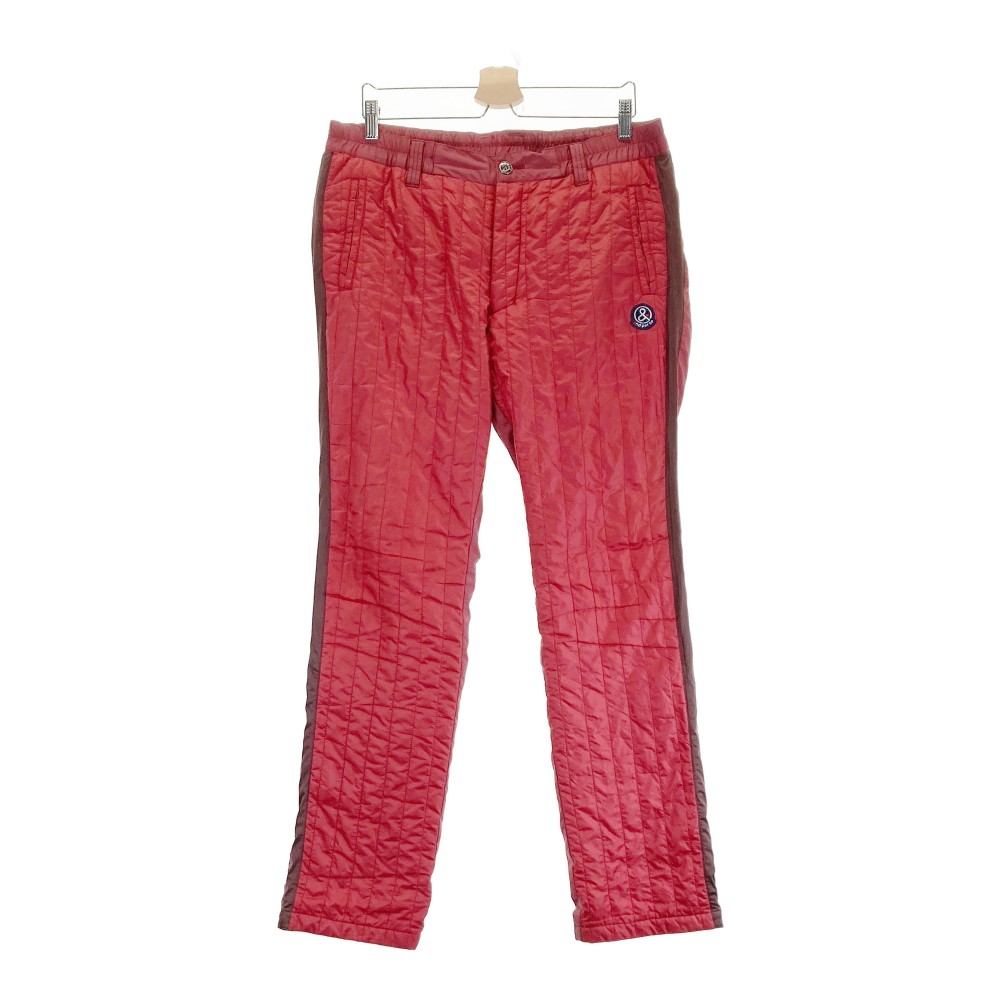 AND PER SE アンパスィ ; 中綿パンツ 裏起毛 レッド系 LL 【中古】ゴルフウェア メンズ