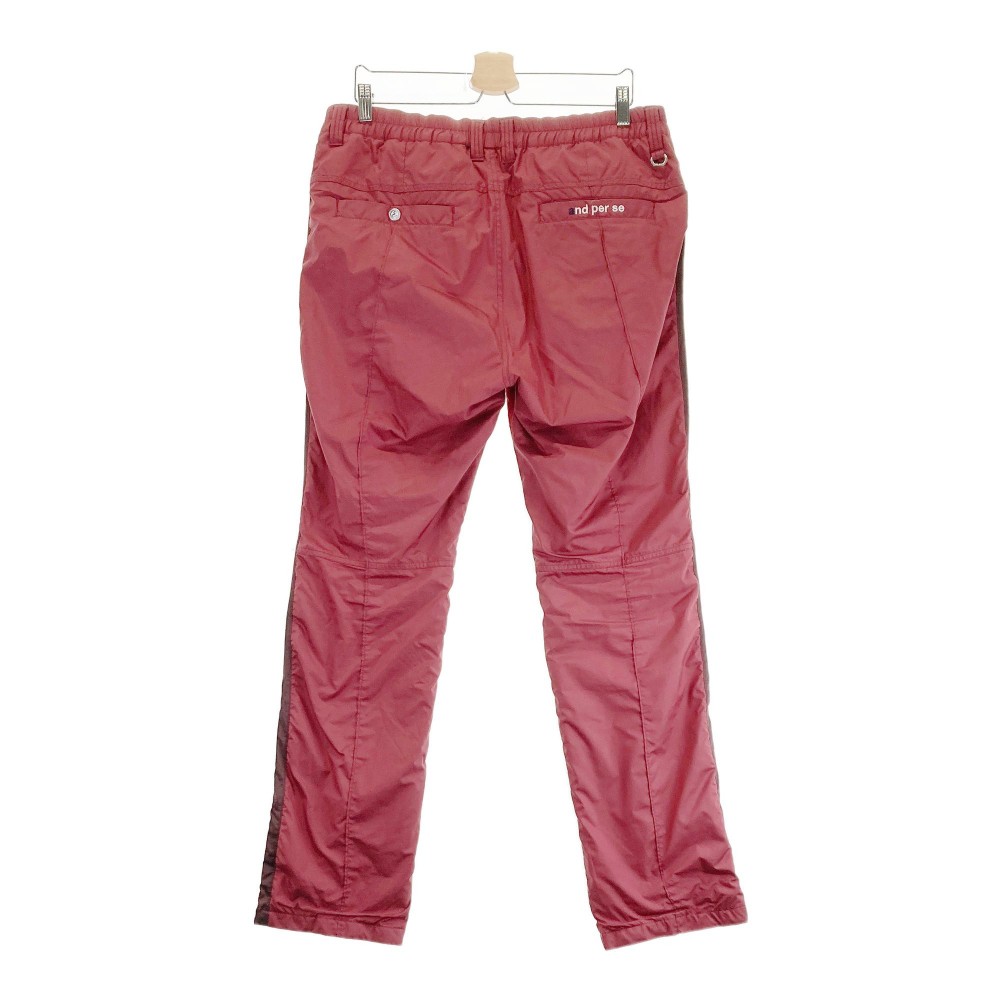 AND PER SE アンパスィ ; 中綿パンツ 裏起毛 レッド系 LL 【中古】ゴルフウェア メンズ