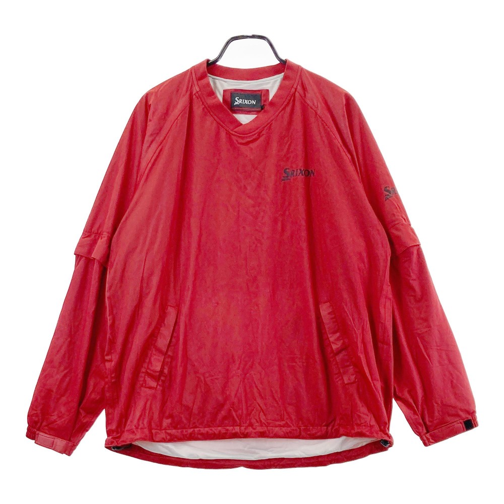 SRIXON スリクソン 2WAYナイロンブルゾン レッド系 LL 【中古】ゴルフウェア メンズ