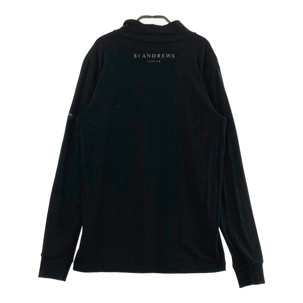 ST ANDREWS セントアンドリュース 2022年 ハイネック 長袖Tシャツ ブラック系 M 【中古】ゴルフウェア メンズ