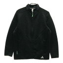 ADIDAS GOLF アディダスゴルフ GT3441 ジップ ジャケット 総柄 ブラック系 L 【中古】ゴルフウェア メンズ