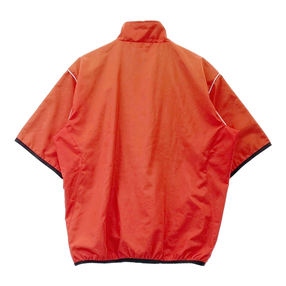 LE COQ GOLF ルコックゴルフ ハーフジップ 半袖ブルゾン レッド系 L 【中古】ゴルフウェア メンズ