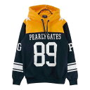 PEARLY GATES パーリーゲイツ 裏起毛 スウェットパーカー ネイビー系 5 【中古】ゴルフウェア メンズ