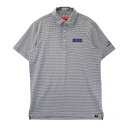 NEW BALANCE GOLF ニューバランス 半袖ポロシャツ ボーダー柄 ネイビー系 6 【中古】ゴルフウェア メンズ(4)