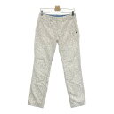 ST ANDREWS セントアンドリュース ストレッチパンツ ロゴ総柄 ベージュ系 S 【中古】ゴルフウェア メンズ(4)