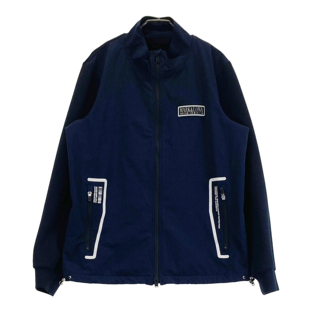 MARK&LONA マークアンドロナ 切替ジップジャケット ネイビー系 46 【中古】ゴルフウェア メンズ