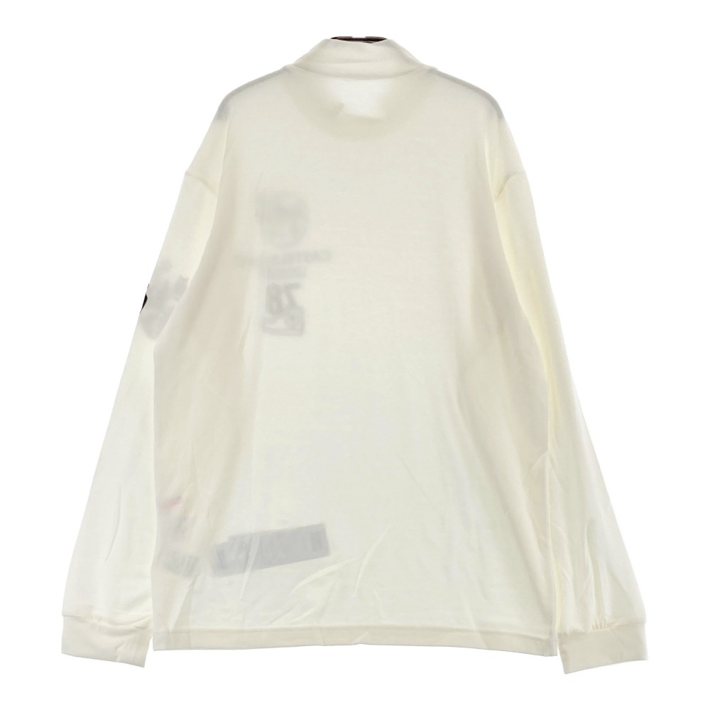 CASTELBAJAC カステルバジャック 長袖ハイネックTシャツ ホワイト系 48 【中古】ゴルフウェア メンズ