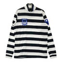 PEARLY GATES パーリーゲイツ 053-7266803 ハイネック 長袖Tシャツ ボーダー柄 ブラック系 5 【中古】ゴルフウェア メンズ(4)