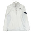 CALLAWAY キャロウェイ 長袖ポロシャツ ホワイト系 M 【中古】ゴルフウェア メンズ